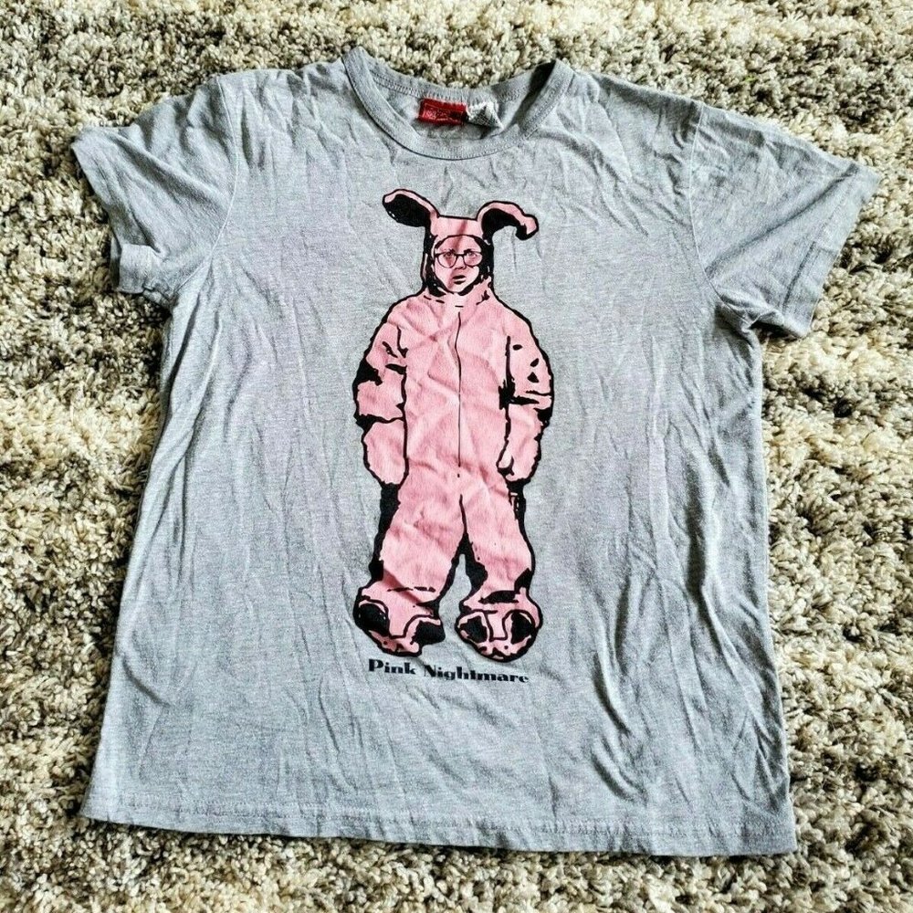 A Christmas Story T-Shirt Pink Easter Bunny PINK NIGHTMARE Men's Licensed Tee M